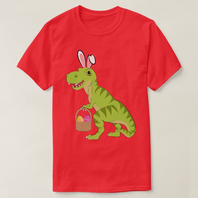 TRe Dinosaur Ostersonnenjungen, Mädchen und Erwach T-Shirt (Design vorne)