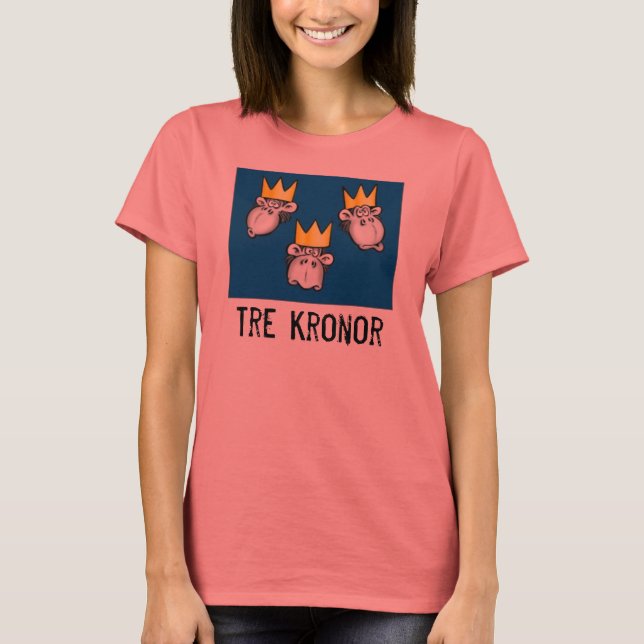 Tre Kronor Monkeys T-Shirt (Vorderseite)