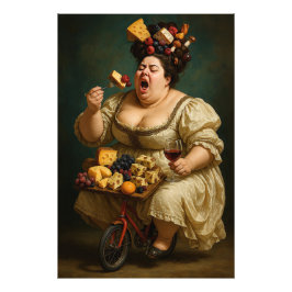 "Tread Lightly, Eat Heavily" Surreal Art Work Fotodruck