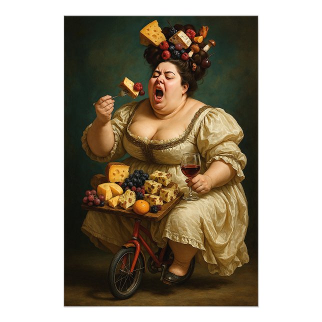 "Tread Lightly, Eat Heavily" Surreal Art Work Fotodruck (Vorne)