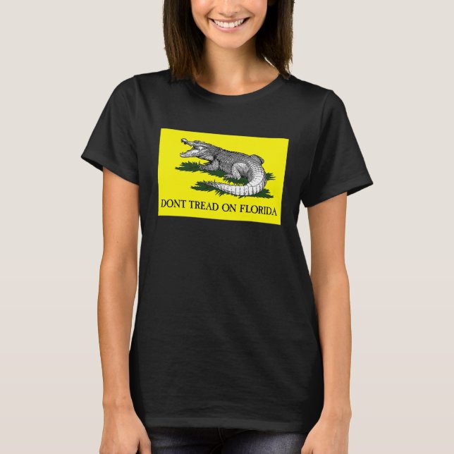 Tread on Florida Stopp Vaccination Mandate T-Shirt (Vorderseite)