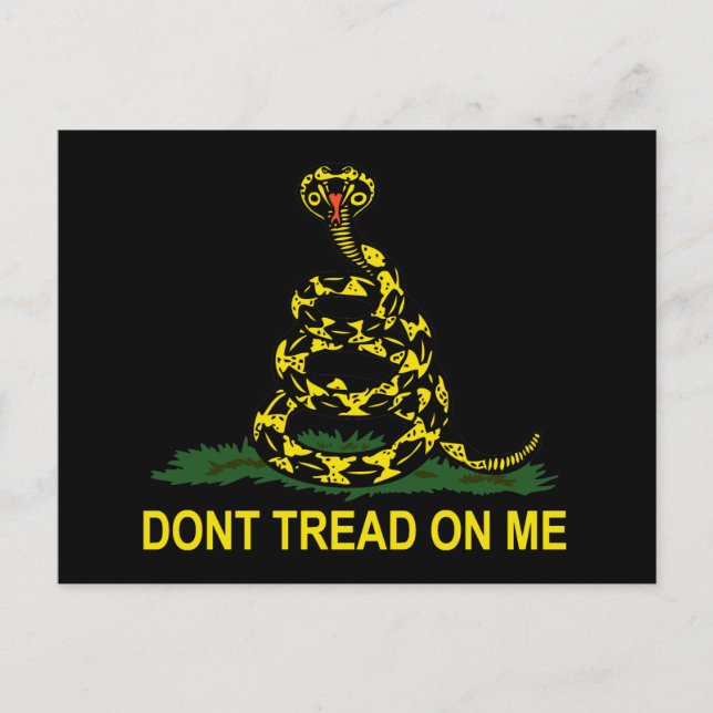 Tread on me Cobra Postkarte (Vorderseite)