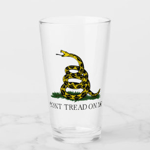 Tread on Me Glass Tumbler