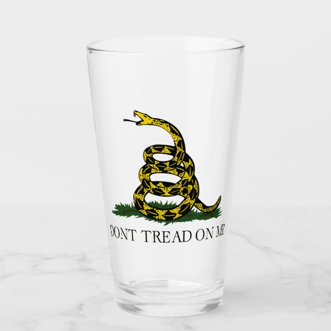 Tread on Me Glass Tumbler (Vorderseite)