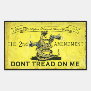 Tread on Me Rechteckiger Aufkleber