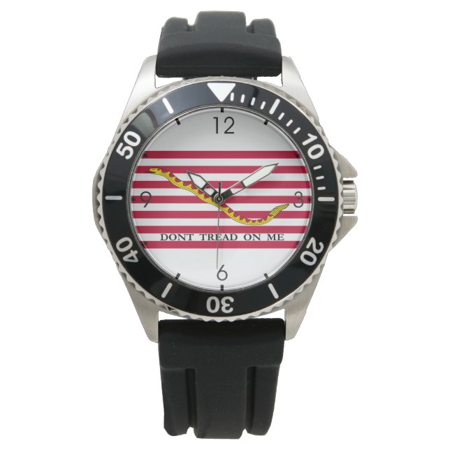 Tread on Me (United Staaten Naval Jack) Armbanduhr (Vorderseite)