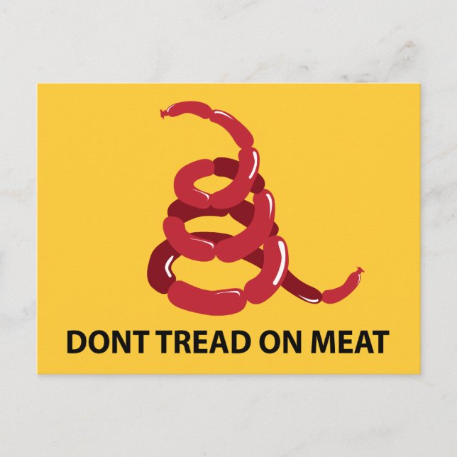 Tread on Meat Postkarte (Vorderseite)