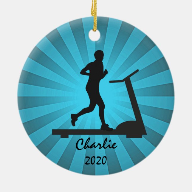 Treadmill Running Fitness Ornament (Hinten)