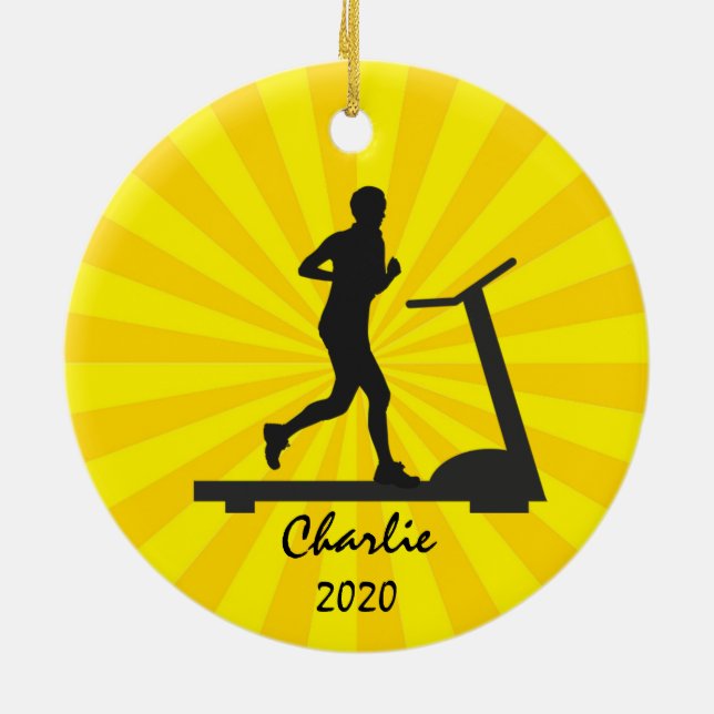 Treadmill Running Ornament (Hinten)
