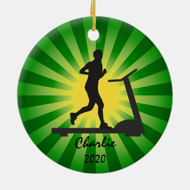 Treadmill Running Ornament (Hinten)