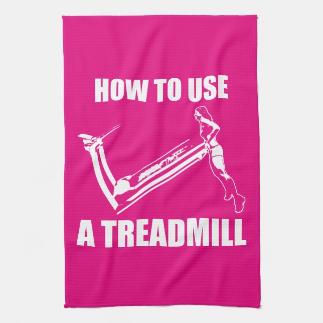 Treadmill - Women's Funny Novelty Workout Geschirrtuch (Vertikal)