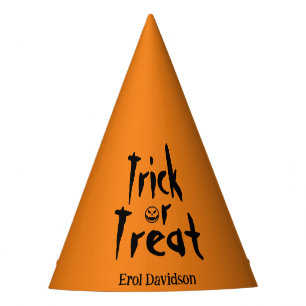 Treak oder Leckerei - individuelles Halloween Partyhütchen