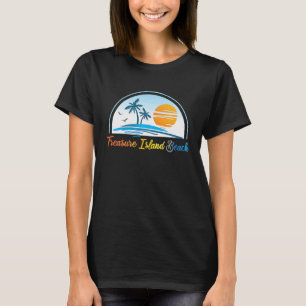 Treasinsel Beach FL Florida Souvenir Palm Tre T-Shirt