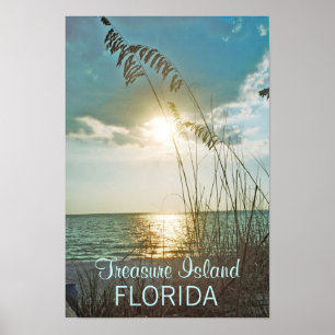 Treasinsel Sunset Print, Version B Poster
