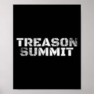 #treasonsummit Präsident Trump 45 86 Impeachment Poster