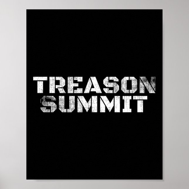 #treasonsummit Präsident Trump 45 86 Impeachment Poster (Vorne)