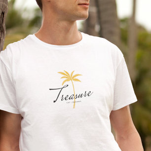 Treasure Cay, Bahamas minimaler Vintager Stil T-Shirt