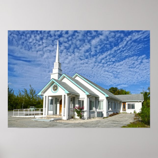 Treasure Cay Church, die Bahamas Poster (Vorne)