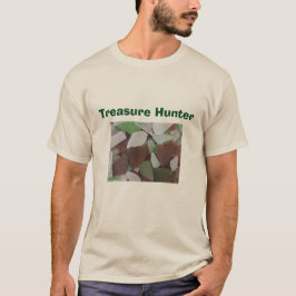 Treasure Hunter Beach Coast Sea Glass Foto T-Shirt