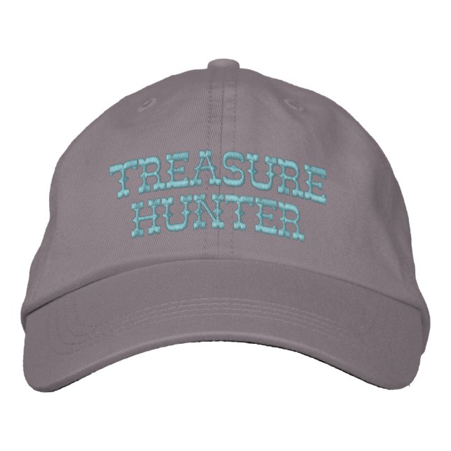 Treasure Hunter Hat Bestickte Kappe (Vorderseite)