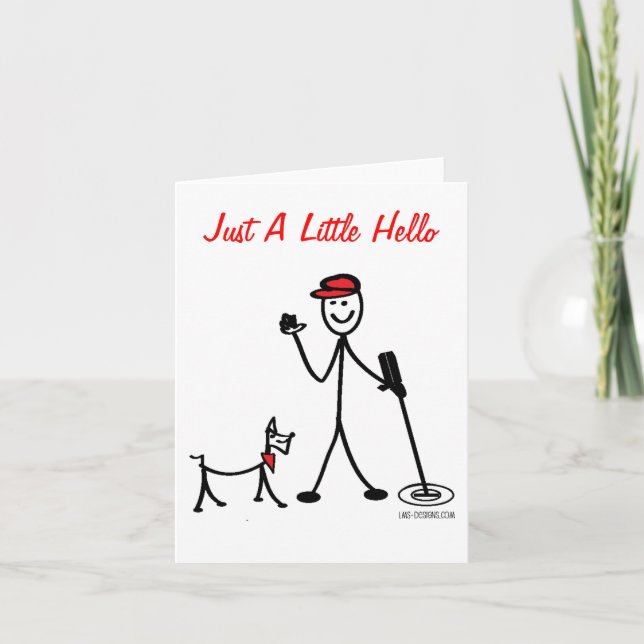 Treasure Hunter Hello Notecard Karte (Vorderseite)