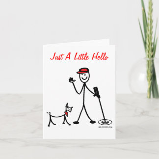 Treasure Hunter Hello Notecard Karte