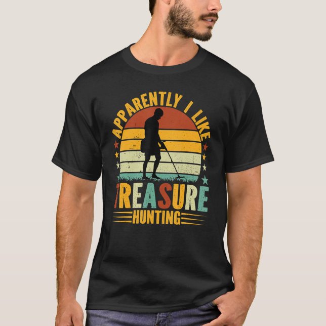 Treasure Hunter Metal Detection I like Treasure H T-Shirt (Vorderseite)