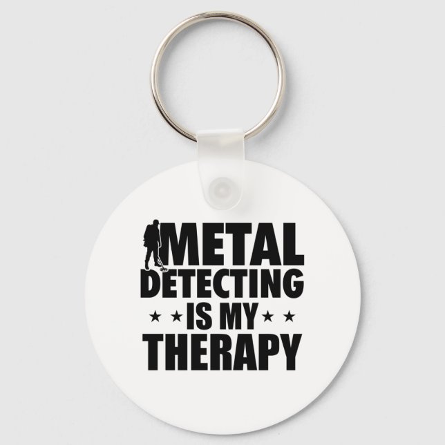 Treasure Hunter Metal Detector | Gondolas Gift Schlüsselanhänger (Vorderseite)