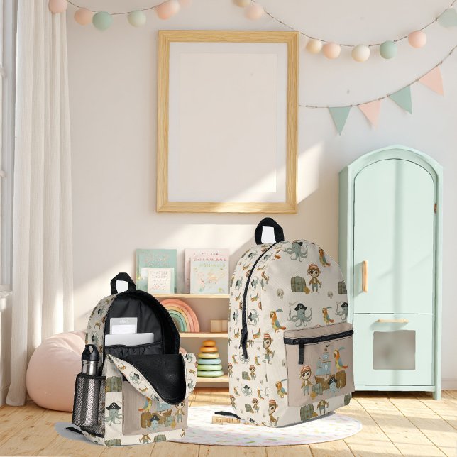 Treasure Hunter Pirate Birthday Bedruckter Rucksack (Von Creator hochgeladen)