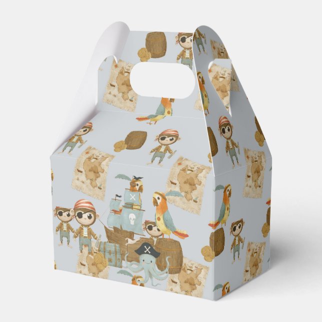 Treasure Hunter Pirate Birthday Geschenkschachtel (Vorderseite)