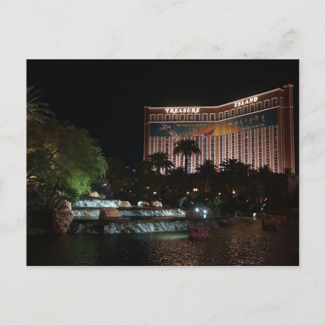 Treasure Island Hotel #1 Postkarte (Vorderseite)