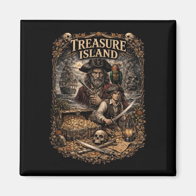 Treasure Island Magnet (Vorne)