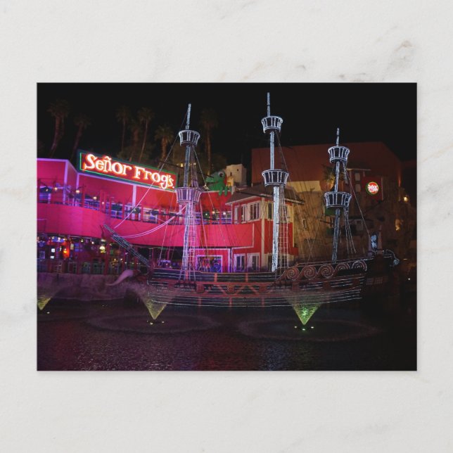 Treasure Island Pirate Ship #2 Postcard Postkarte (Vorderseite)