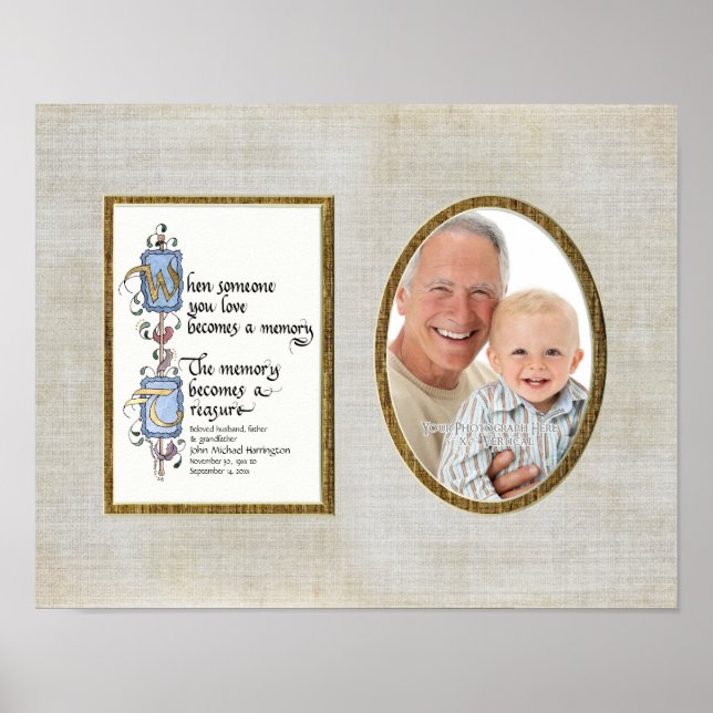 Treasure Memory Fotografy Beileid Personalisiert Poster (Vorne)