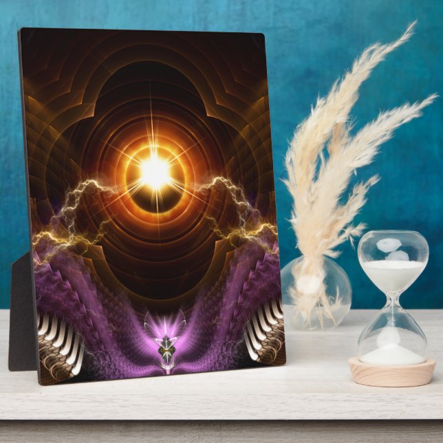 Treasure Of Night Fractal Fotoplatte (Seite)