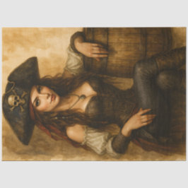 Treasurebound – Gothic Pirate Pin-Up Fantasy Decou Seidenpapier
