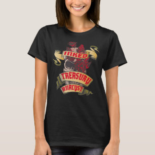 Treasury Analyst Inked Skull & Rote Rosen Tattoo T-Shirt