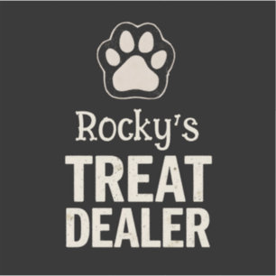 Treat-Händler lustiger Hunde-Liebhaber Aufkleber