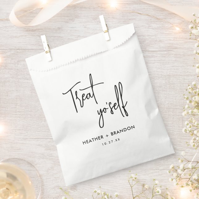 Treat Yo Self Wedding Candy  Geschenktütchen (Ausgeschnitten)