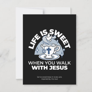 Treatment of the Faithful Living Art - Teacup with Postkarte