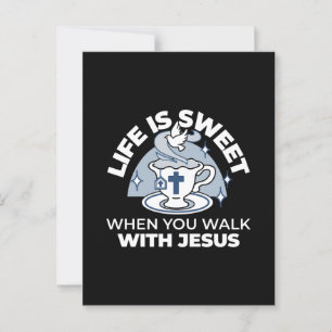 Treatment of the Faithful Living Art - Teacup with Postkarte