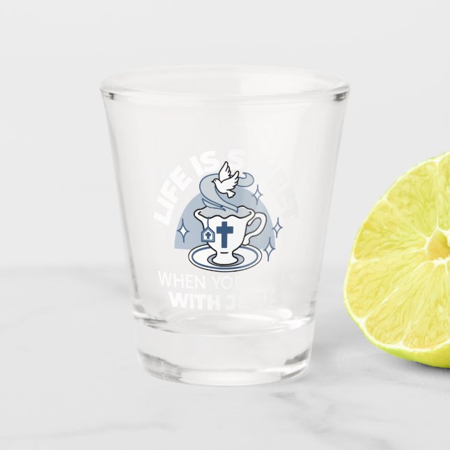 Treatment of the Faithful Living Art - Teacup with Schnapsglas (Vorderseite)