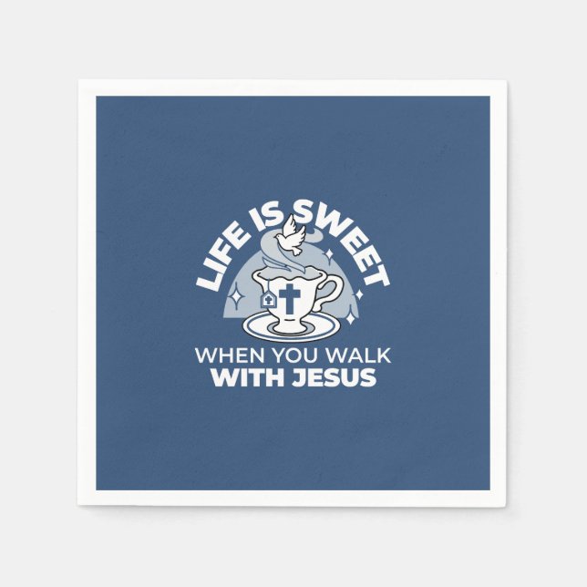 Treatment of the Faithful Living Art - Teacup with Serviette (Vorderseite)