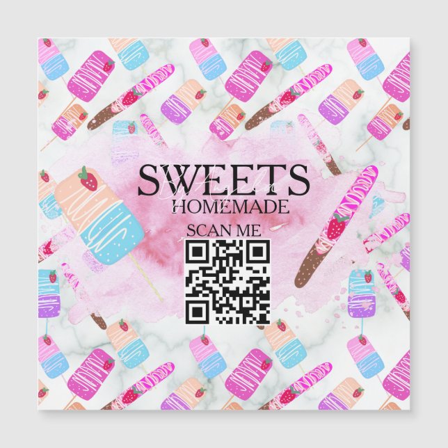 Treats Pretzels Baker Bakery Treats B Magnetkarte (Vorderseite)