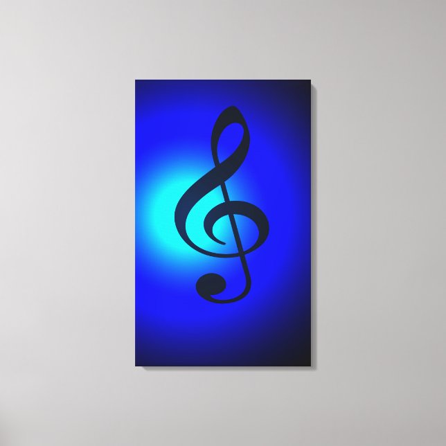 Treble Blue Leinwanddruck (Vorderseite)