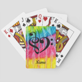 Treble Clef Bass Clef Heart Sheet Music Spielkarten