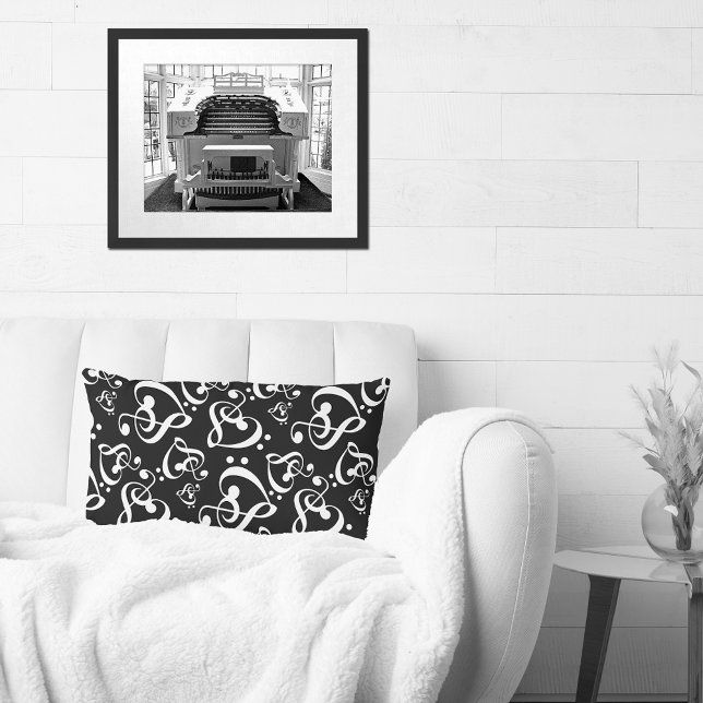 Treble Clef Bass Clef Hearts Music Throw Kissen (Von Creator hochgeladen)