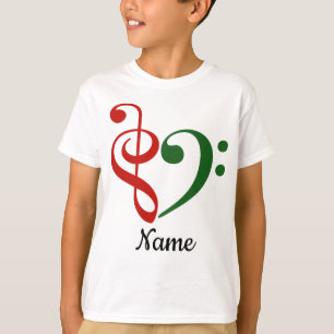 Treble Clef Bass Clef Herzensurlaub individuell au T-Shirt