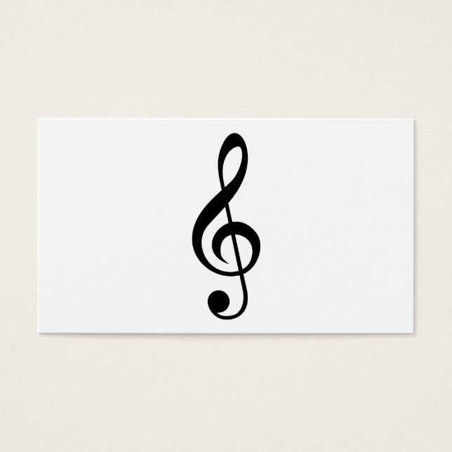 Treble Clef G-Clef Musical-Symbol (Vorderseite)