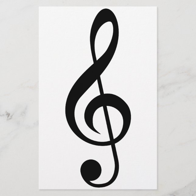 Treble Clef G-Clef Musical-Symbol Flyer (Vorne)